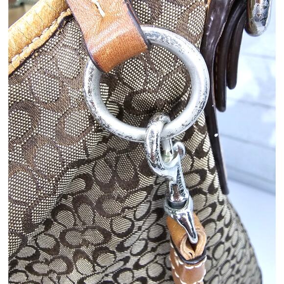 Coach Signature Convertible Shoulder Bag #F10416 - Picture 7 of 12